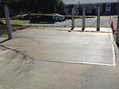 Concrete Dumpster Pad Concrete Dumpster Pad