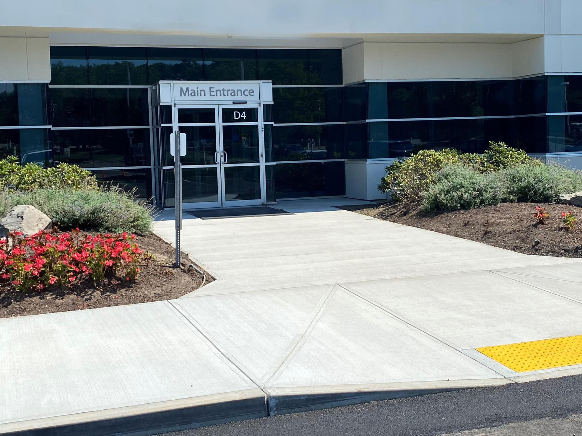 A After Left Side From Left Cropped Concrete Walkway and Entrance